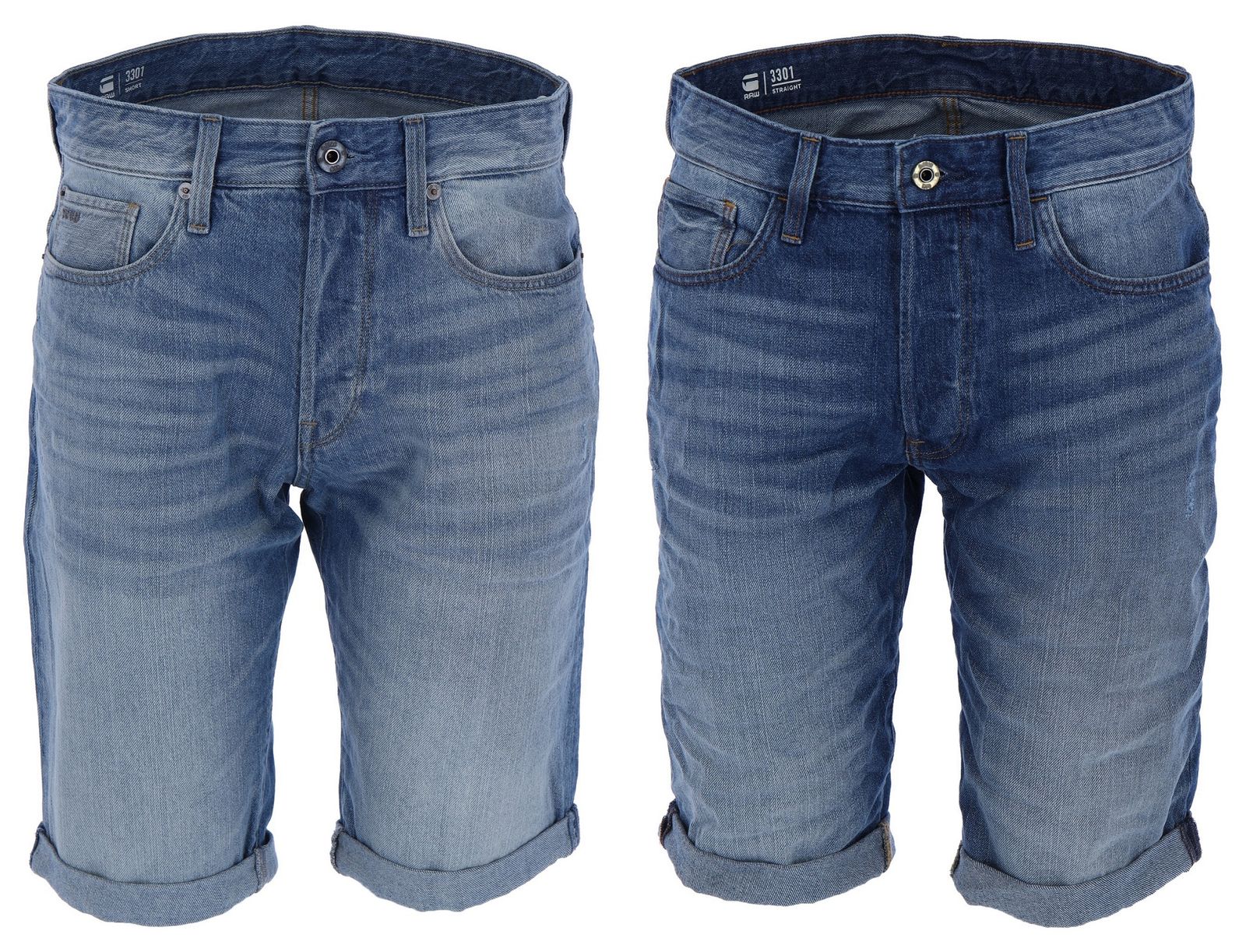 G-STAR RAW DENIM 3301 SHORT Herren Jeans Shorts